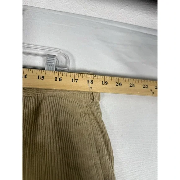 NWT Polo Ralph Lauren Andrew Pants Men's38x30 Tan Corduroy Pleated Classic Fit